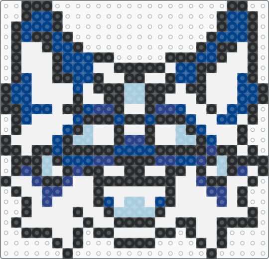 Furry - white,blue