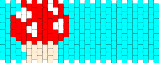 Mushroom - light blue,mushroom,kandi