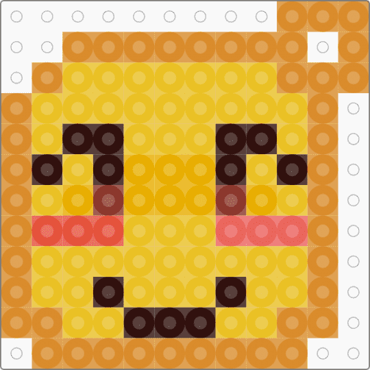 Noob head charm - orange,yellow,noob,roblox,keychain,charm,forsaken