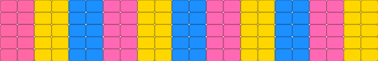 Pansexual latter stitch - pink,yellow