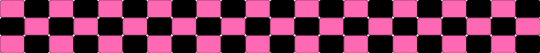 Pink and black checkered ladder stitch - pink,black