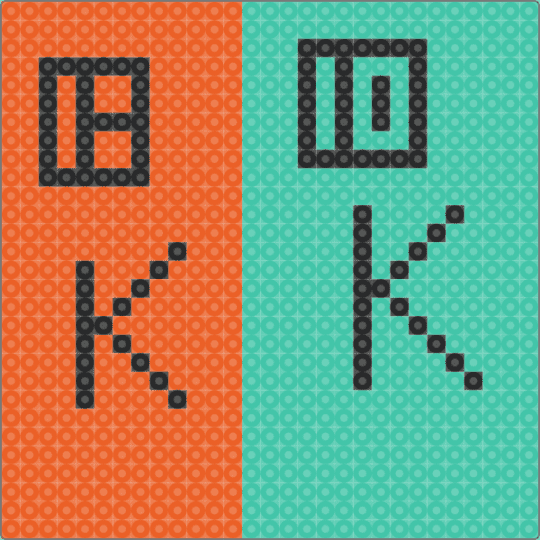 Bkdk pattern (remix) - orange,teal,my hero academia,anime,bkdk