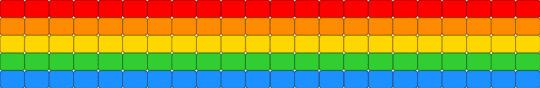 Rainbow ladder stitch - orange,green,colorful