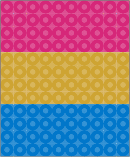 Mini pan charm - pink,orange,blue