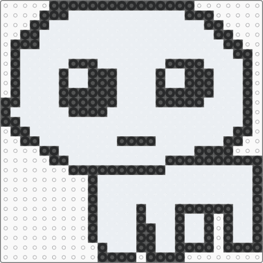 Autism creature pearler - white,black