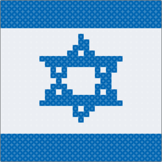 Israel flag - blue,white