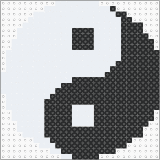 Yin yang pearler - black,white