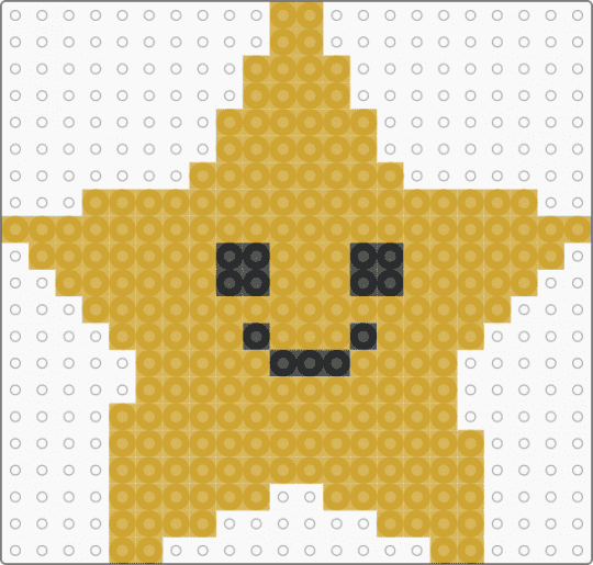 Smiley star - orange