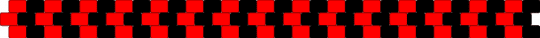 Separate red and black peyote cuff (not a request) - red,black