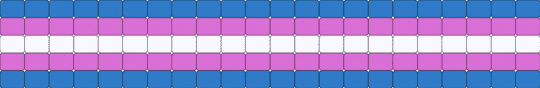 Trans ladder stitch - blue,pink