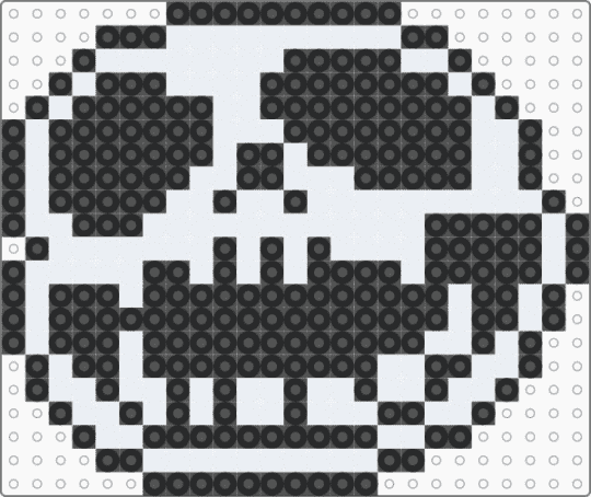 Crappy gorilaz pearler - black,white,music,gorillaz,spooky