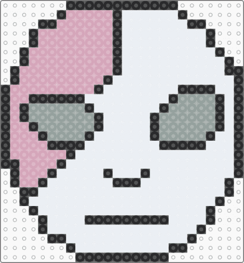Kinda ugly sal fisher mask keychain - white,pink,gray