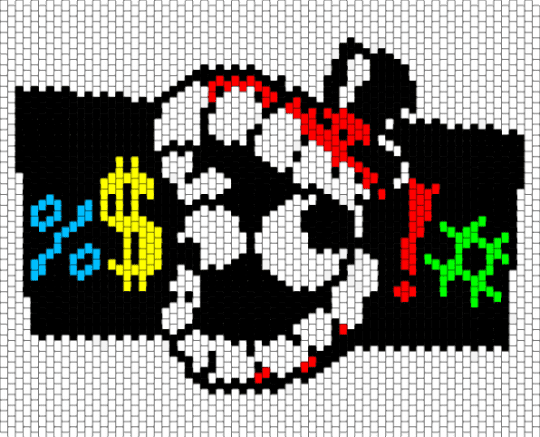 TADC Censor Bar - digital circus,cartoon,animation,teeth,tv show,white,red,yellow,tadc