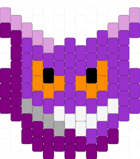 gengar face - pink,purple