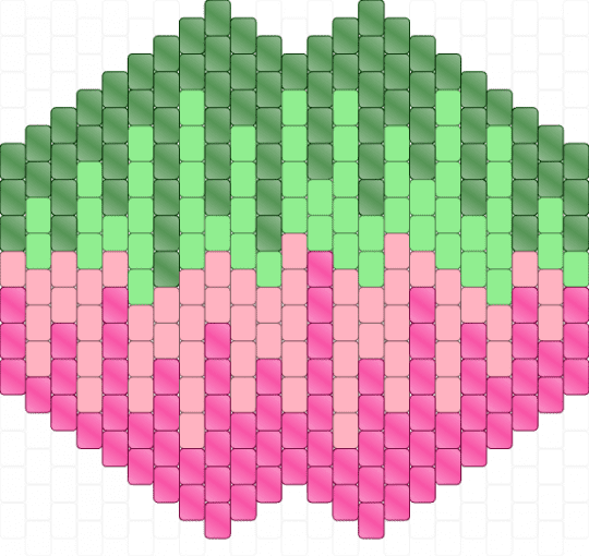 Pink and Green Drip Mask (Pearless) - pink