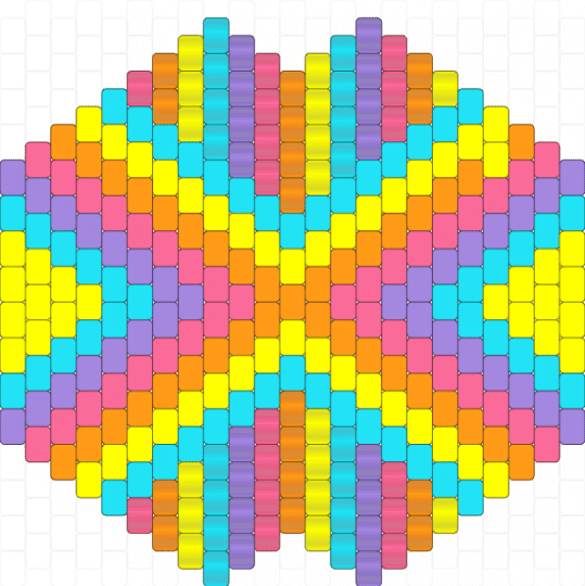 Pretty multi-heart mask, pink, yellow, orange, blue, purple. (Pearl hearts) - light blue,pink,yellow