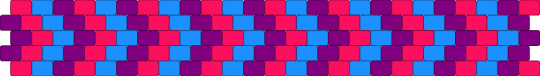 bisexual caution tape cuff - red,light blue,pink