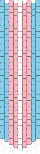 trans tie - pink,light blue