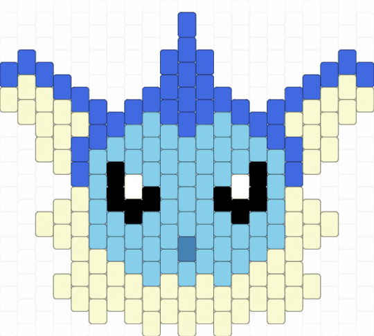 Vaporeon - blue,light blue