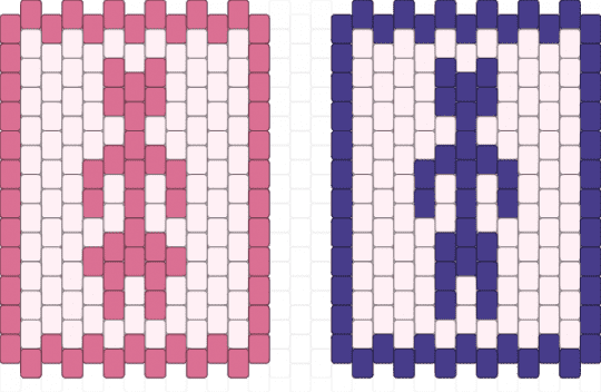 boy and girl bathroom signs - pink, purple