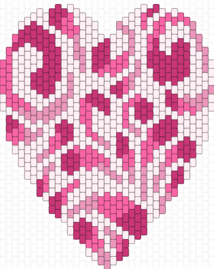 swirled heart - pink,white,swirl,love,heart,valentine,paisley,ombre,nature