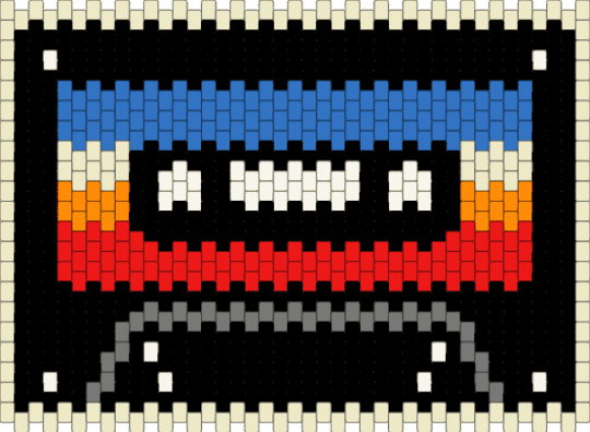 cassette tape - black,beige,blue,red,cassette,music,retro,90s,tape