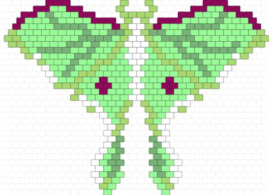 luna moth - teal,green