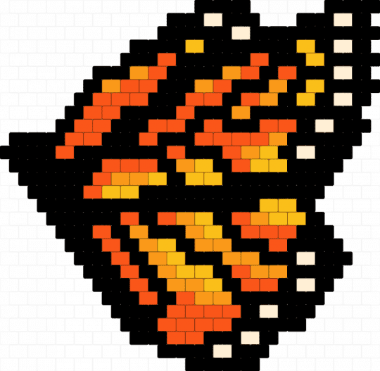 butterfly wings - black,orange,butterfly,wing,bug,monarch,fly,nature,animal