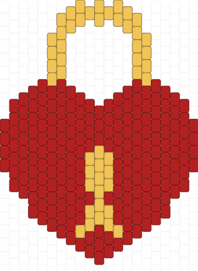 love lock - red,love,lock,key,heart,valentine,gold