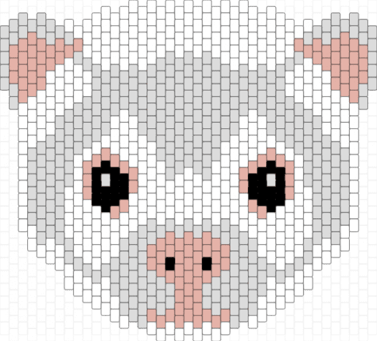 white ferret - white