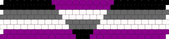 Aegosexual cuff - gray,pink,asexual,pride,cuff,white,purple,black