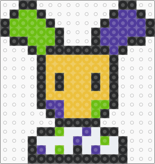 looney perler bead pattern :3 - yellow