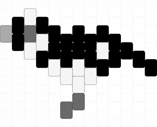 magpie lark charm - black,white,gray,magpie lark,lark,magpie,australia,australian,bird,animal,charm