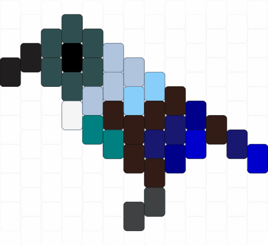 tūī charm - gray,light blue,brown,purple,tui,new zealand,bird,koko,honeyeater,tui tie curl,tiecurl