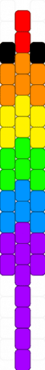 Pride worm - purple,yellow,light blue,colorful
