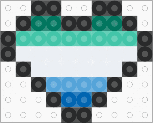 Gay heart - teal