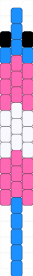 Trans worm - light blue,pink