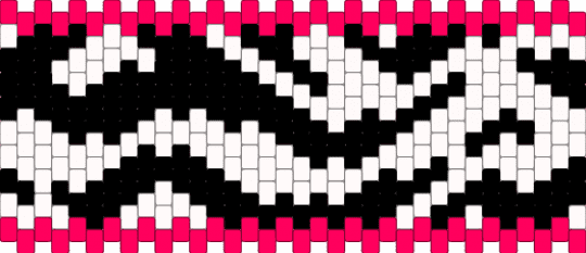 zebra Multistitch - red,white,zebra