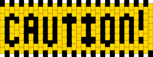 Caution multistitch - black,yellow,caution,warning