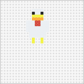 Chick - chicken,minecraft,bird,video game,animal,hen,duck,cute,farm,white