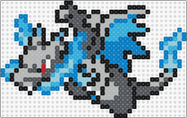Charizard x - charizard,pokemon,gray,blue,gaming,nostalgia