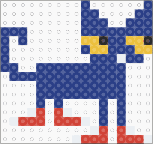 Pete the Cat w/ his red shoes - blue