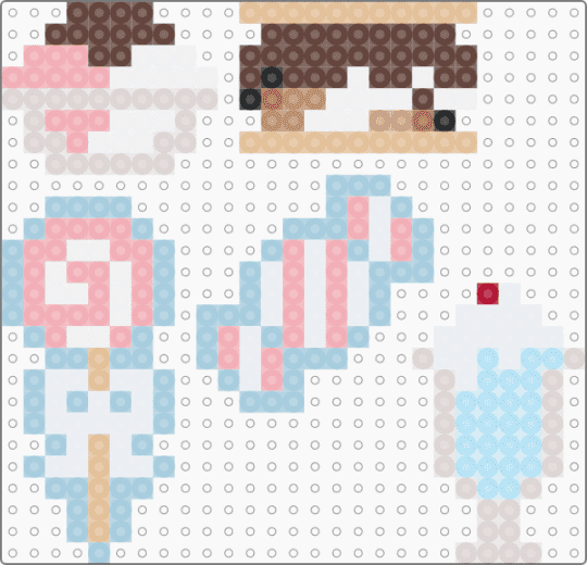 Sweet Treats Combo - beige,light blue,desserts,cute,clear,blue,pink,ice cream