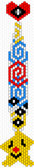 clown-core tie - red,yellow,light blue,tie,clown,star,kandi