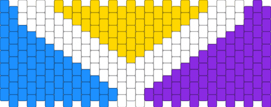 Yoyleland flag cuff! XP - light blue,purple