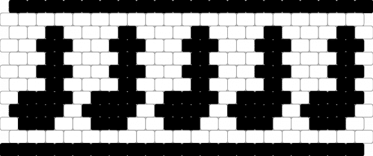 music notes pattern - white,black