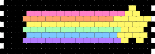 shooting star pattern !! - black,yellow,pink