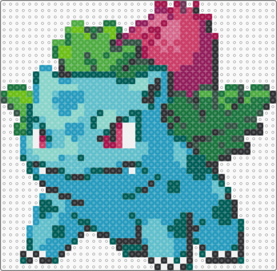Ivysaur 002 - light blue,pokemon,ivysaur,bulbasaur,poke