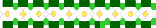 flower cuff - green,white,yellow,light green