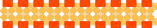sun cuff - red,orange,glitter,glow in the dark